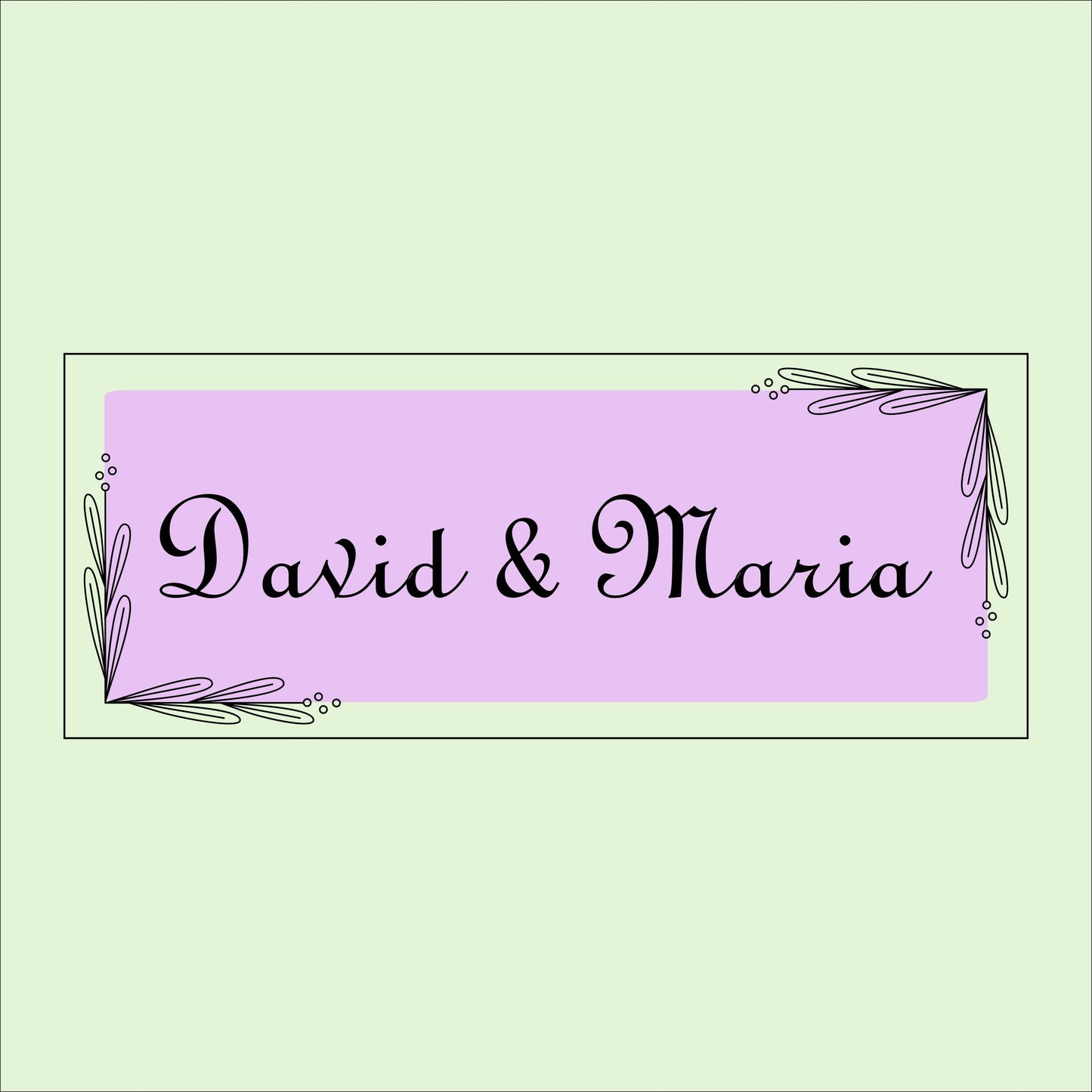 Personalized Couple Name Sign: Custom Family Door Plaque Wedding Gift Wall Decor Anniversary Sign