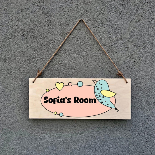 Personalized Kids Room Sign: Child Bedroom Name Sign Custom  Nursery Wall Decor