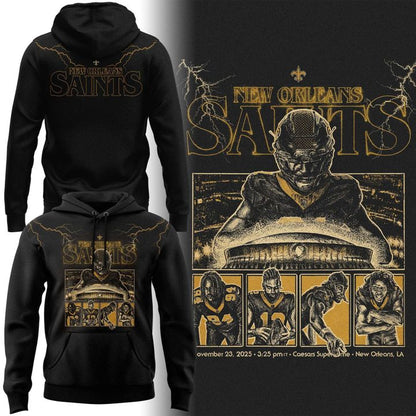 New Orleans Saints Stranger Things Hoodie - limited edition