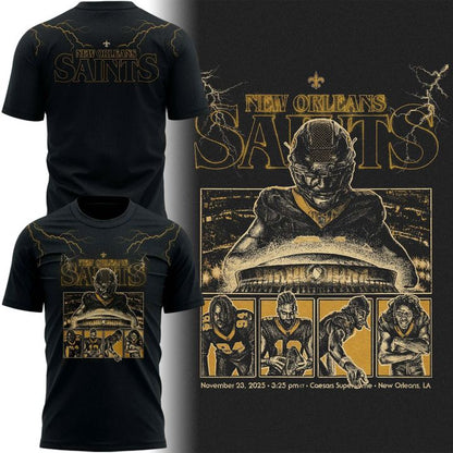New Orleans Saints Stranger Things Tshirt - limited edition