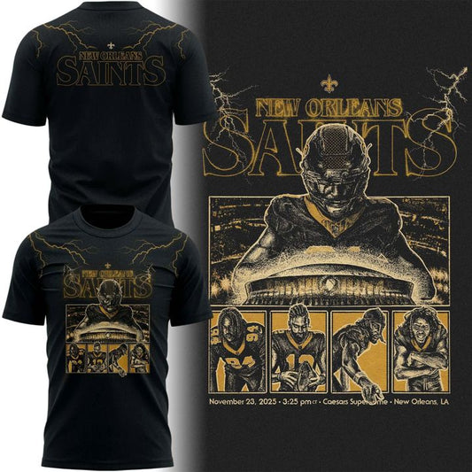 New Orleans Saints Stranger Things Tshirt - limited edition