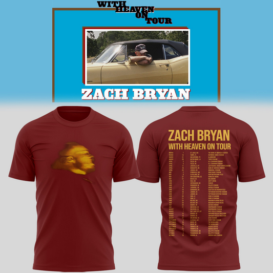 Zach Bryan With Heaven On Tour T-Shirt