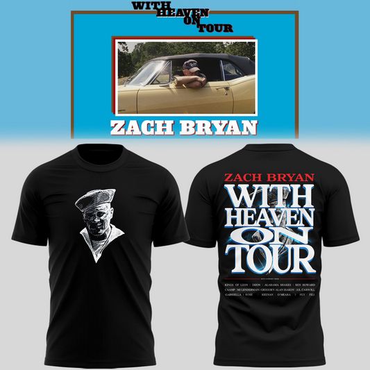 Zach Bryan With Heaven On Tour T-Shirt