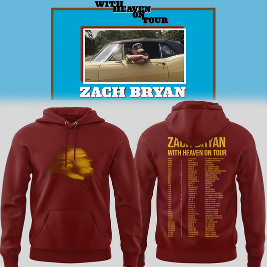 Zach Bryan - With Heaven On Tour 2026 Hoodie