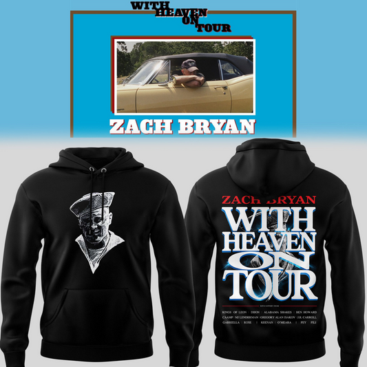 Zach Bryan - With Heaven On Tour 2026 Hoodie
