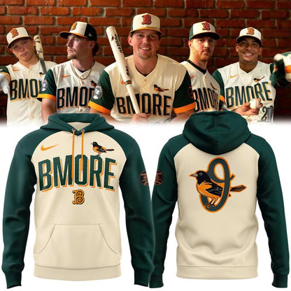 Baltimore Orioles 2026 City Connect Special Hoodie - Green/Cream