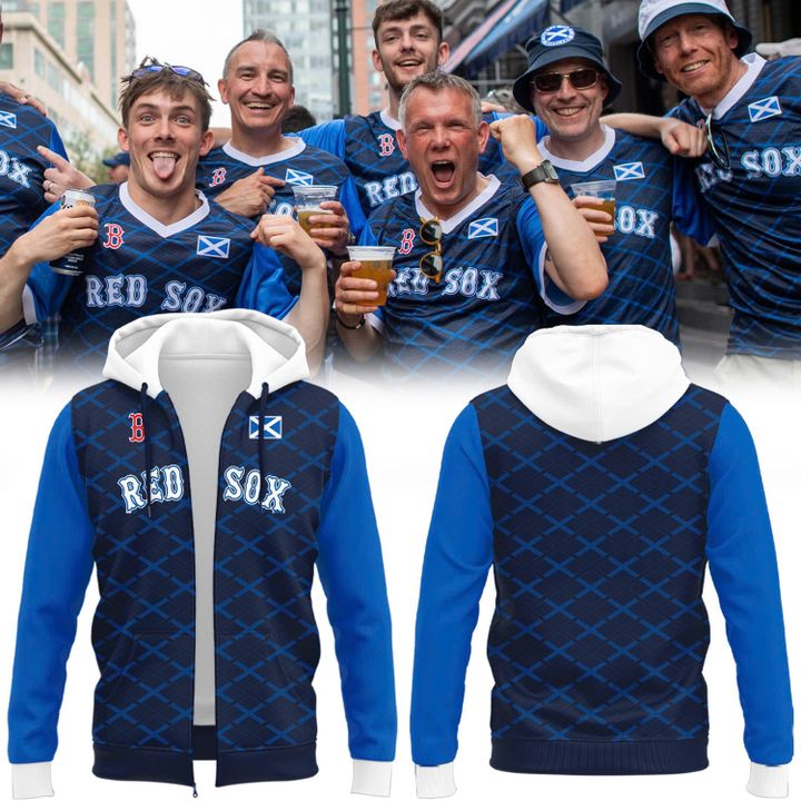 Red Sox Scottish Celebration Zip Hoodie - Limited Edition