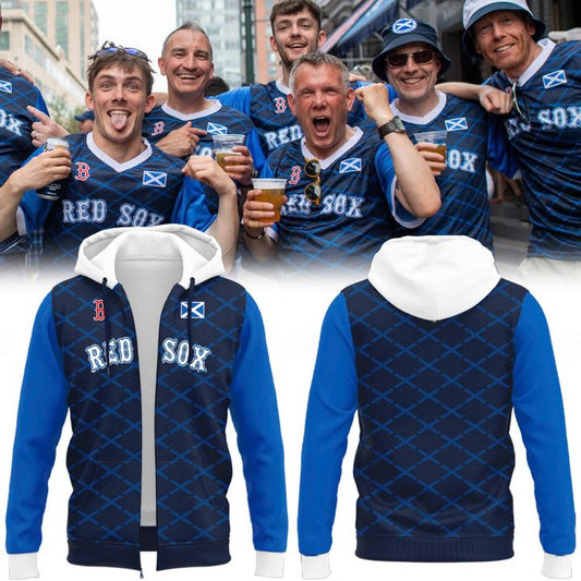 Red Sox Scottish Celebration Zip Hoodie - Limited Edition