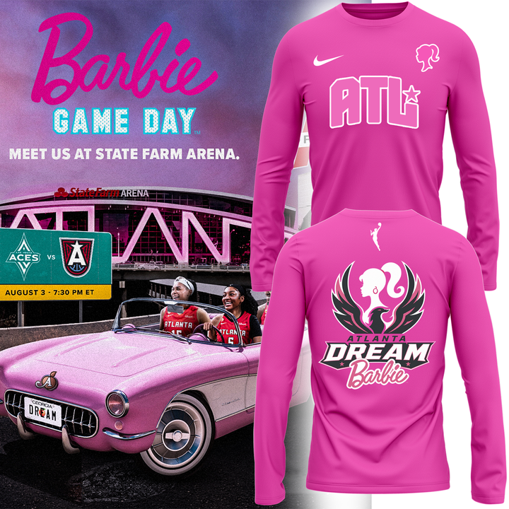 4. Barbie Game Day Atlanta Dream 2026 long tee