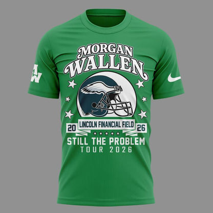 Exclusive Morgan Wallen x Philadelphia Eagles - Still The Problem Tour 2026 T-Shirt