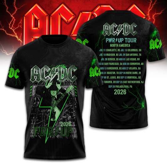 05.. Perfect Edition AC/DC Power Up Tour 2026 T-Shirt