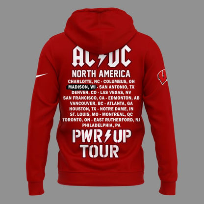 04. Perfect Hoodie AC/DC x Wisconsin Badgers Football - Power Up Tour 2026 Hoodie