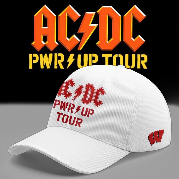 07. Exclusive Tshirt AC/DC x Wisconsin Badgers Football - Power Up Tour 2026 T-Shirt