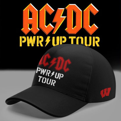11. Exclusive Power Up Tour 2026 AC/DC x Wisconsin Badgers Football T-Shirt