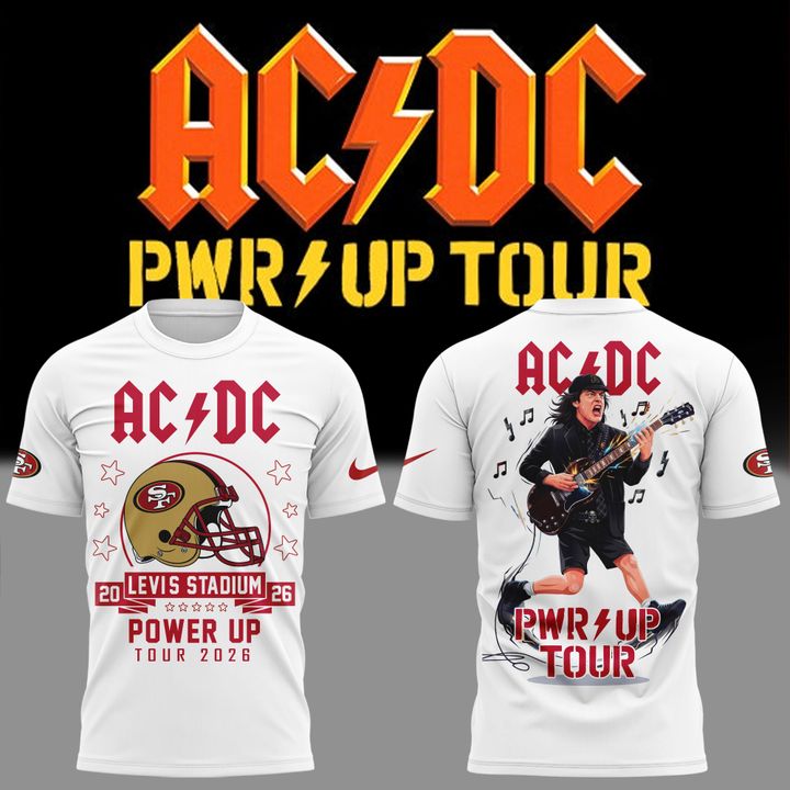 AC/DC x San Francisco 49ers Power Up Tour 2026 T-Shirt