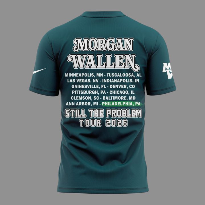 Morgan Wallen x Philadelphia Eagles - Still The Problem Tour 2026 T-Shirt