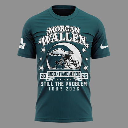 Morgan Wallen x Philadelphia Eagles - Still The Problem Tour 2026 T-Shirt