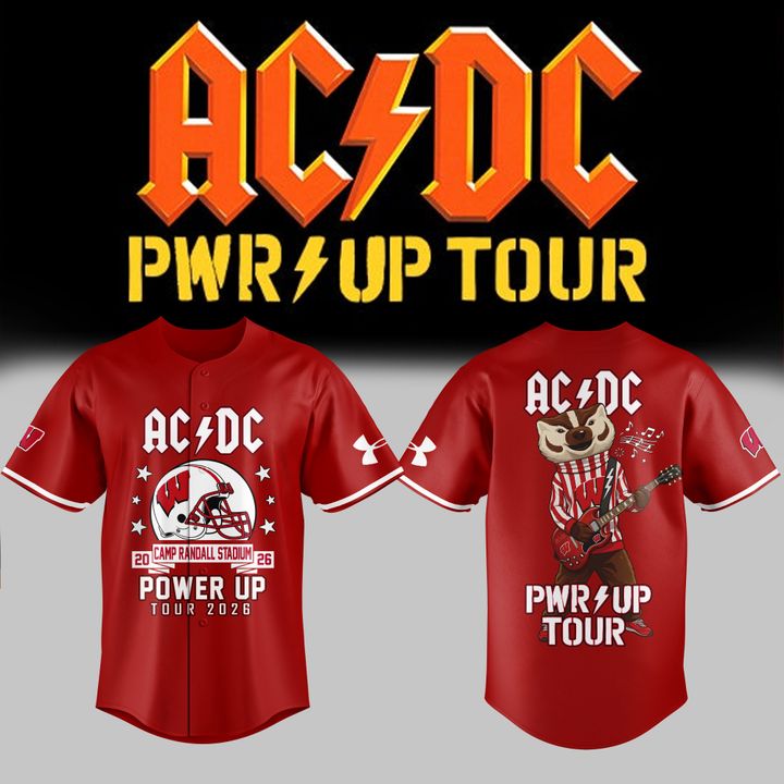 02.3. AC/DC x Wisconsin Badgers Football - Power Up Tour 2026 Jersey
