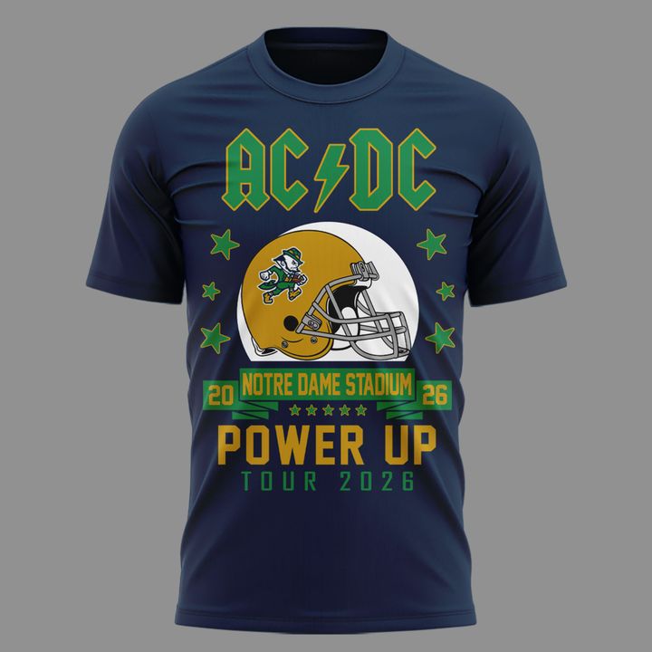 AC/DC x Notre Dame Football - Power Up Tour 2026 T-Shirt