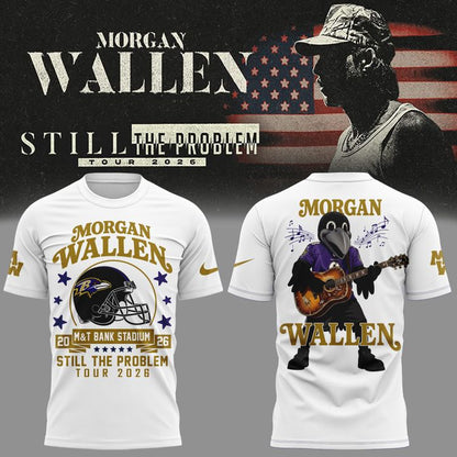 01.2. Perfect Tshirt MW x Baltimore Ravens - Still The Problem Tour 2026 T-Shirt
