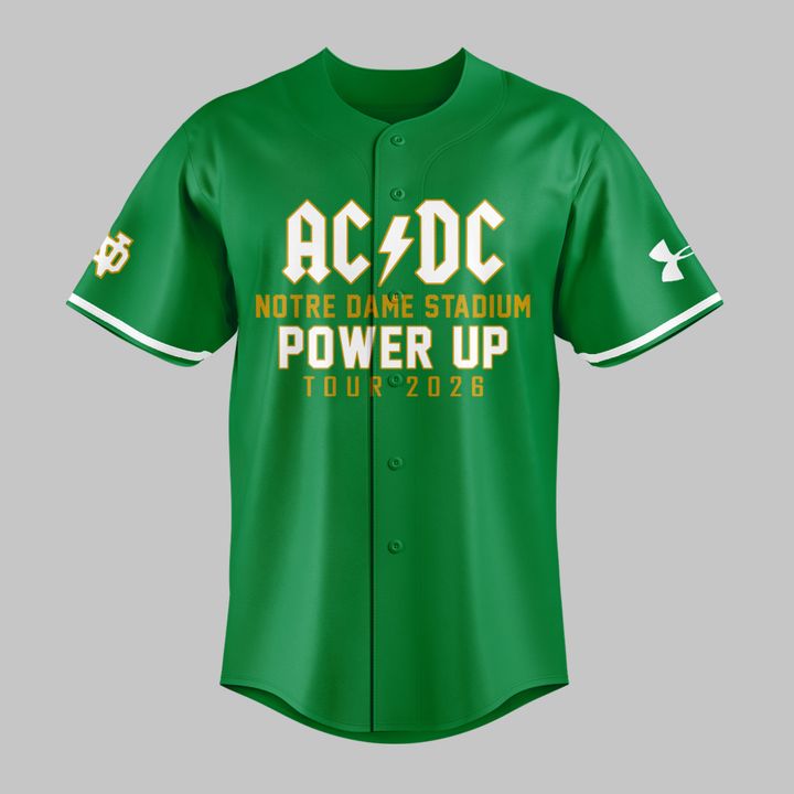 Exclusive Power Up Tour 2026 - AC/DC x Notre Dame Football Jersey