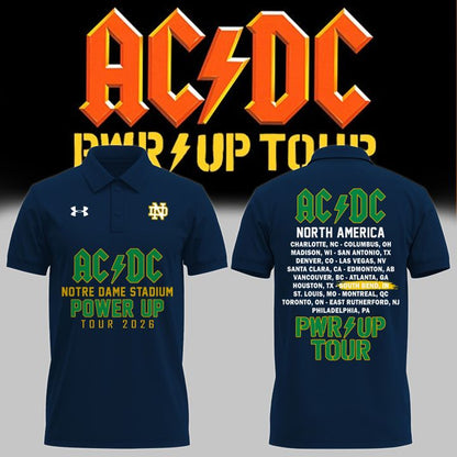 Special AC/DC x Notre Dame Football - Power Up Tour 2026 Polo