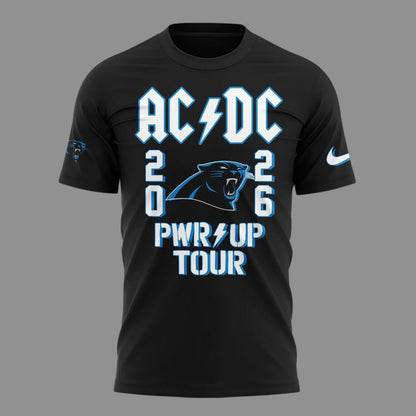 01.3. New Shirt Carolina Panthers x AC/DC - Power Up Tour 2026 T-Shirt