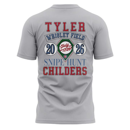 Special 2026 Tyler Childers at Wrigley Field T-Shirt - Gray