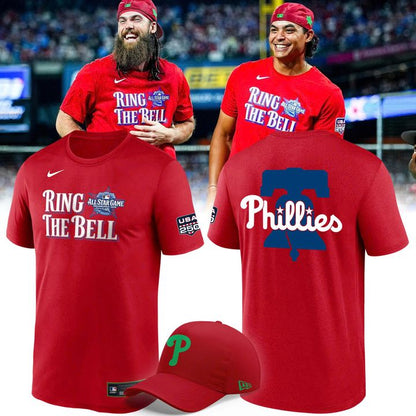 2026 Limited edition All-Star Game Red Authentic Collection Ring The Bell Tri-Blend Dri-FIT T-Shirt.