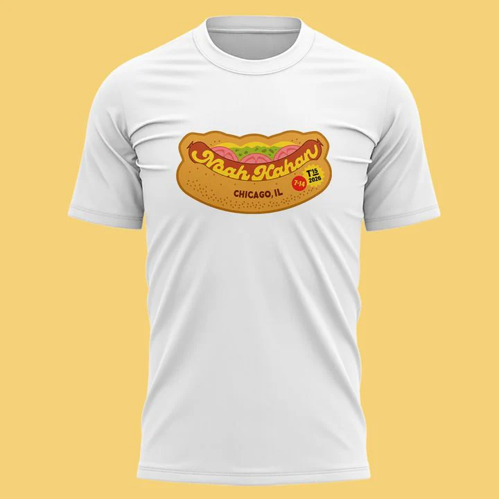 12. Perfect 2026 Noah Kahan x Chicago Cubs - The Great Divide Tour 2026 T-Shirt