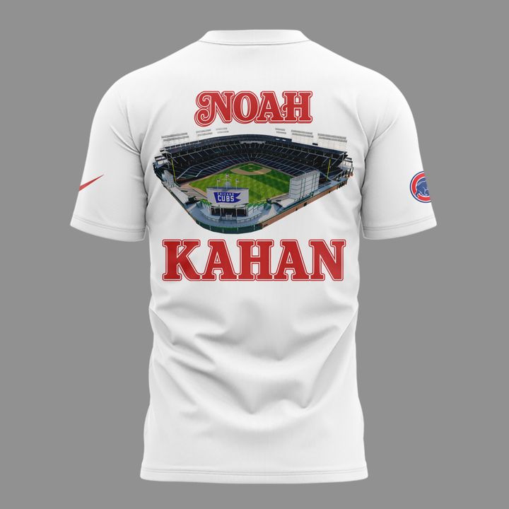 03.06. White Shirt Noah Kahan x Chicago Cubs - The Great Divide Tour 2026 T-Shirt