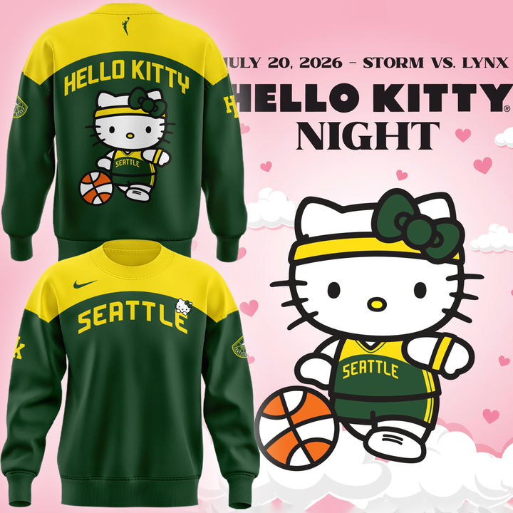 Exclusive Edition Seattle Storm x Hello Kitty Night Sweatshirt 2026