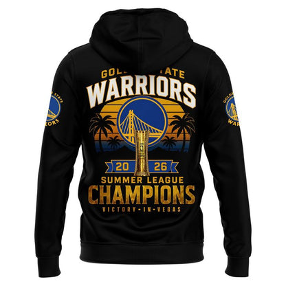 Golden State Warriors 2026 Summer League Champions Black Hoodie