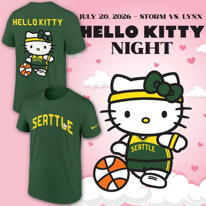2026 Exclusive T-Shirt Seattle Storm x Hello Kitty!