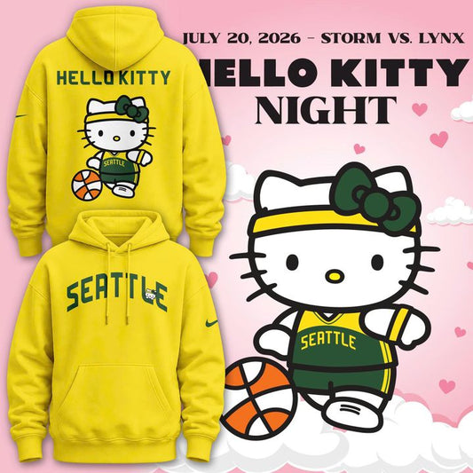 2026 Limited edition Hoodie Seattle Storm x Hello Kitty