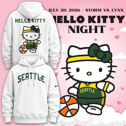 2026 Limited edition Hoodie Seattle Storm x Hello Kitty