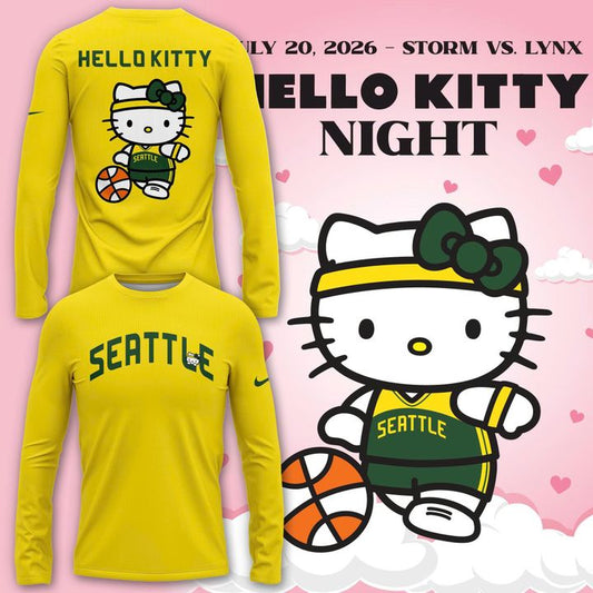 2026 Limited edition Long Sleeve Seattle Storm x Hello Kitty.