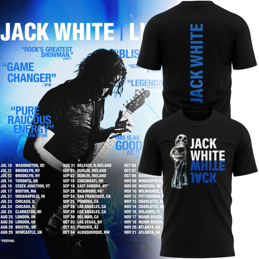 01.Limited edition Jack White Live 2026 Tour Tshirt