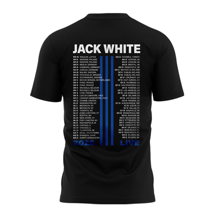 02.Limited edition Jack White Live 2026 Tour Tshirt