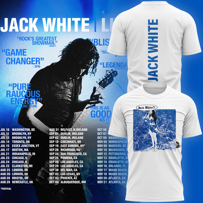 04.Limited edition Jack White Live 2026 Tour Tshirt