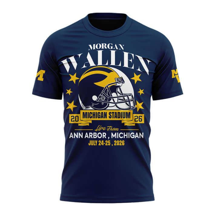 Exclusive Morgan Wallen x Michigan Football Tshirt 2026