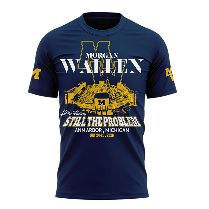 Exclusive Morgan Wallen x Michigan Football Tshirt 2026
