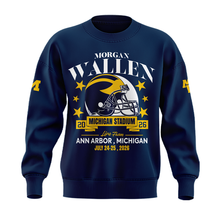 Exclusive Morgan Wallen x Michigan Football Sweashirt 2026