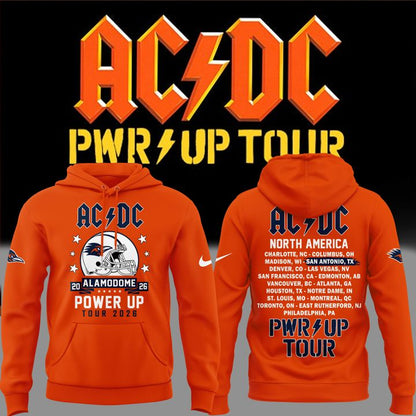 Newest Hoodie AC/DC x UTSA Roadrunners Football - Power Up Tour 2026 Hoodie
