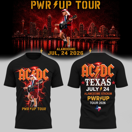 AC/DC x UTSA Roadrunners Football - Power Up Tour 2026 T-Shirt