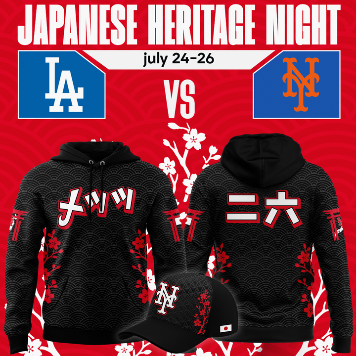 2026 Japanese Heritage Night (Limited Edition New York Mets Hoodie)