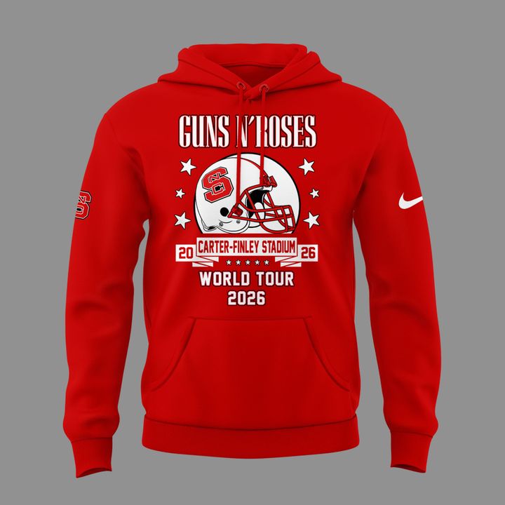 Exclusive 2026 Guns N' Roses x NC State Football - World Tour 2026 Hoodie
