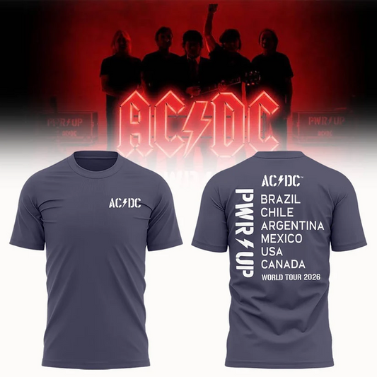 Special 2026 AC/DC North America - Power Up Tour 2026 T-Shirt