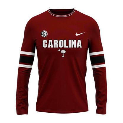 Special 2026 Red Uniform South Carolina Football Long Sleeve Shirt