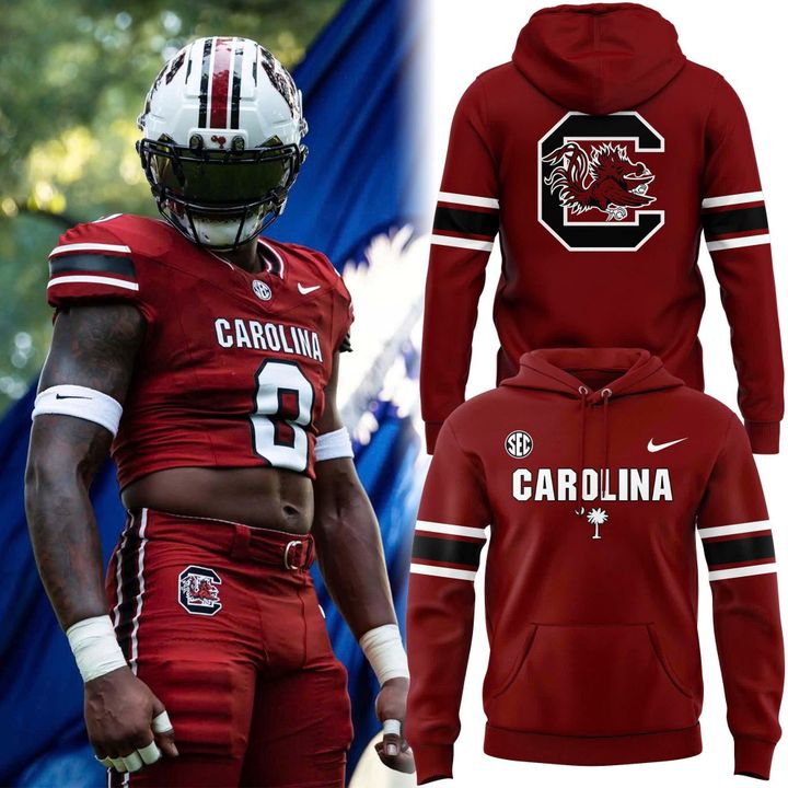 Special 2026 Red Uniform South Carolina Football Hoodie